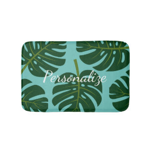 Tapis De Bain Monstera Deliciosa feuille de palmier natte