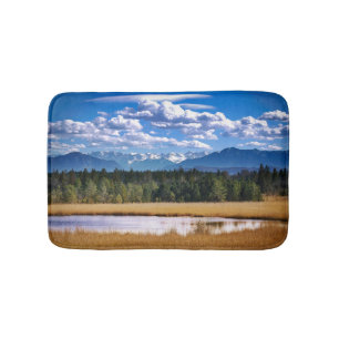 Tapis De Bain Montagnes pittoresques Paysage alpin