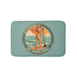 Tapis De Bain Monte à Bord SUP Pinup Planche de Paddle Rétro Sur