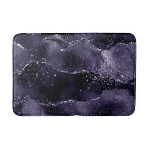 Tapis De Bain Moody Agate Midnight Indigo Deep Purple Glam