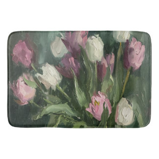 Tapis De Bain Moody Floral Tulips