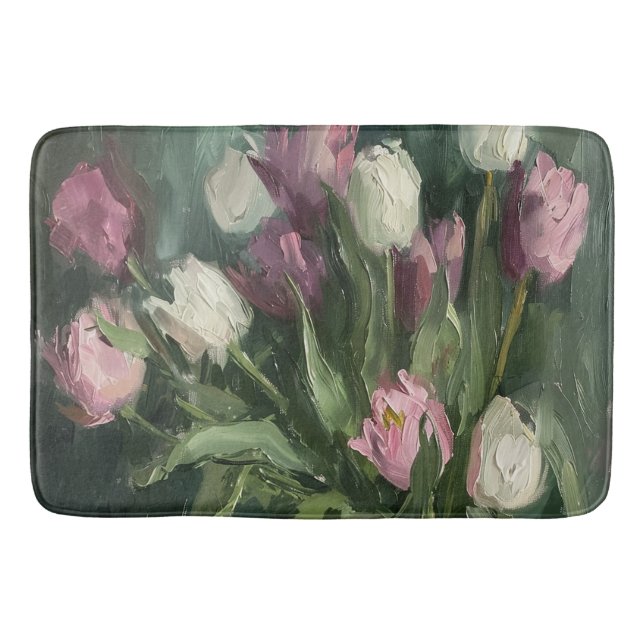 Tapis De Bain Moody Floral Tulips (Devant)
