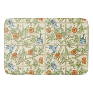 Tapis De Bain Morris' Trellis 1862 Fleur Vintage et Motif d'oise