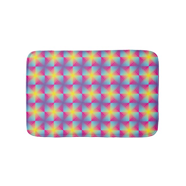 Tapis De Bain Mosaïque carrée abstraite de vecteur (Devant)