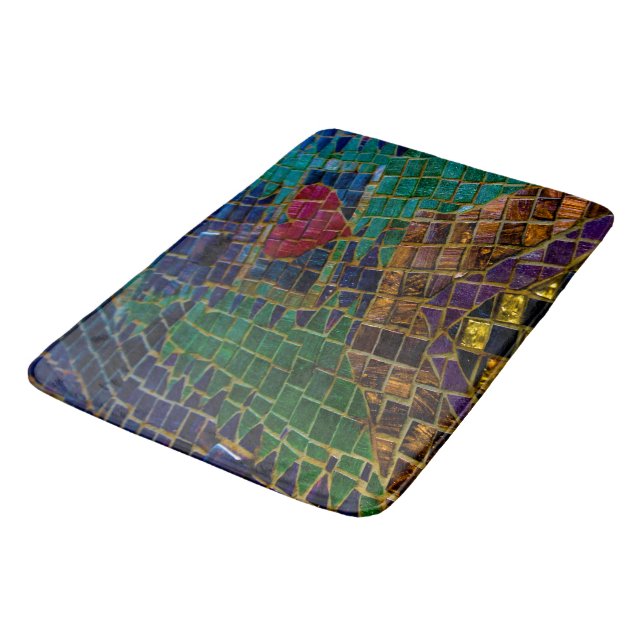 Tapis De Bain Mosaïque du Coeur Rouge (Angle)