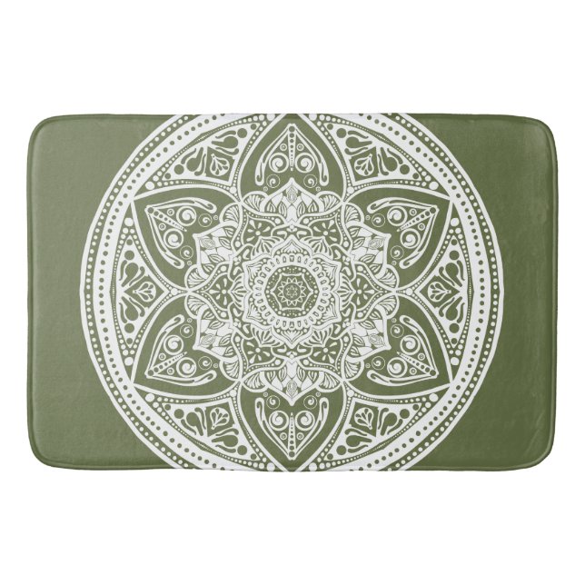 Tapis De Bain Moss Mandala (Devant)