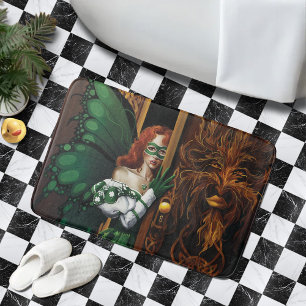 Tapis De Bain Mot de passe secret de la fée celtique verte mysti