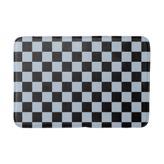Tapis De Bain Motif à carreaux de glace noire