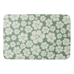 Tapis De Bain Motif à fleurs - Vert