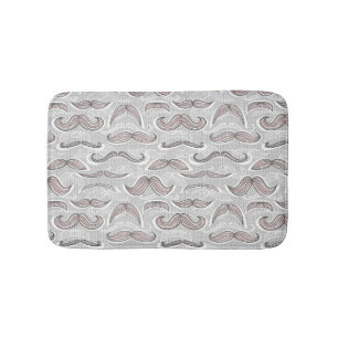 Tapis De Bain Motif à la mode de moustache