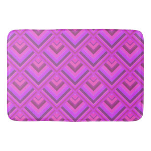 Tapis De Bain Motif à l'échelle des rayures roses