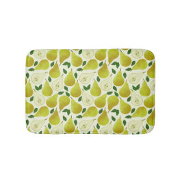 Tapis De Bain Motif à poires vertes