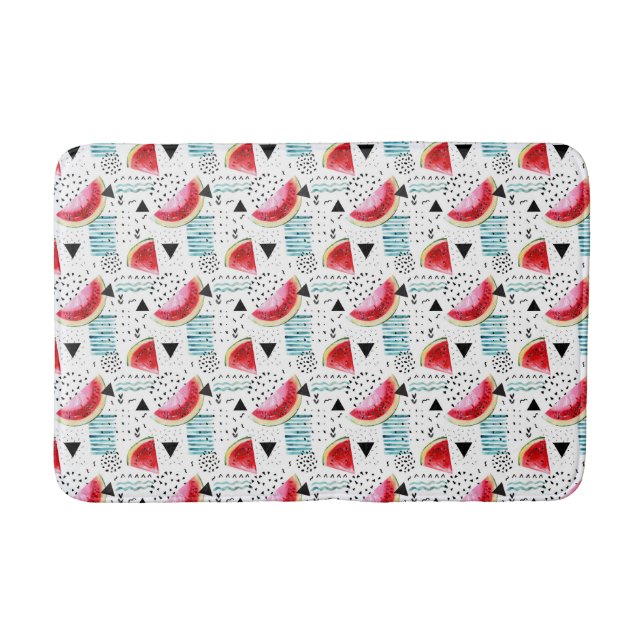 Tapis De Bain Motif abstrait de pastèque (Devant)
