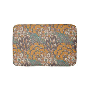 Tapis De Bain Motif abstrait de plume de paon