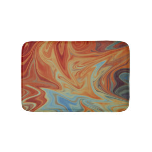 Tapis De Bain Motif abstrait fluide