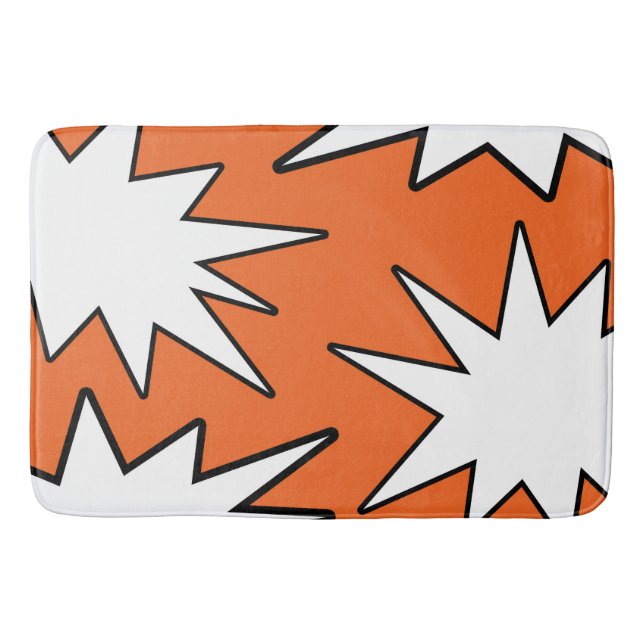 Tapis De Bain motif Abstrait - orange (Devant)