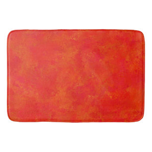 Tapis De Bain Motif Abstrait rouge orange