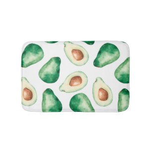 Tapis De Bain Motif Aquarelle Avocado