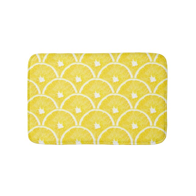 Tapis De Bain Motif Arrière - plan de pâte orange vibrant (Devant)