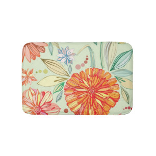 Tapis De Bain Motif avec des asters