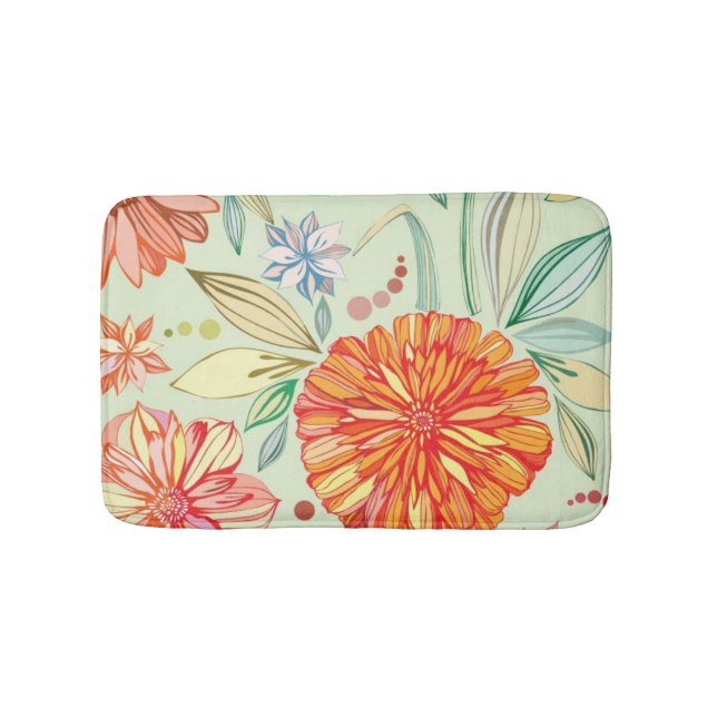 Tapis De Bain Motif avec des asters (Devant)