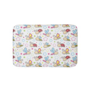Tapis De Bain motif avec des insectes