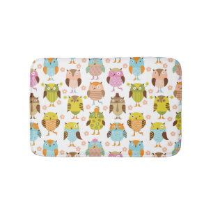 Tapis De Bain motif avec des oiseaux