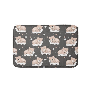 Tapis De Bain motif avec le petit sommeil d'ours