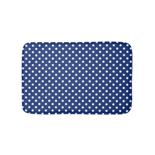 Tapis De Bain Motif avec le pois blanc (Devant)