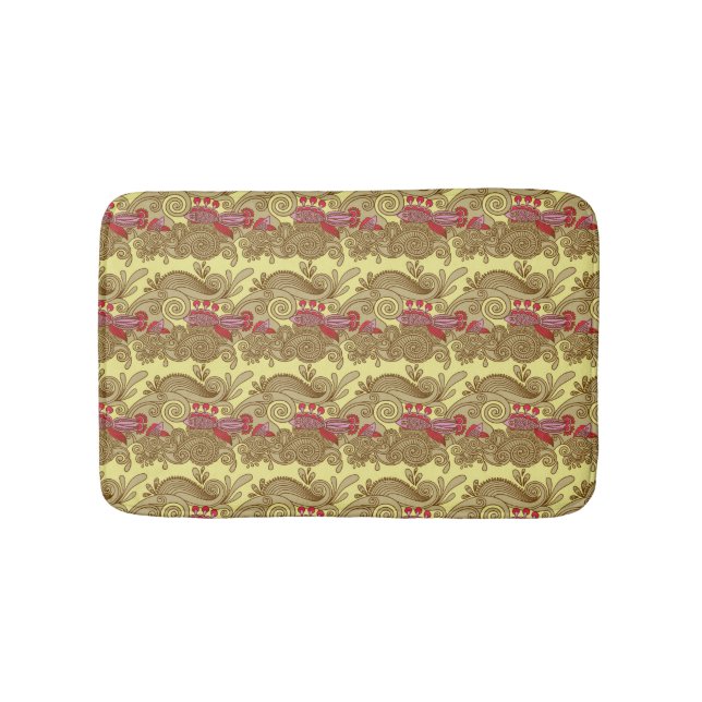 Tapis De Bain Motif avec les poissons et la vague (Devant)