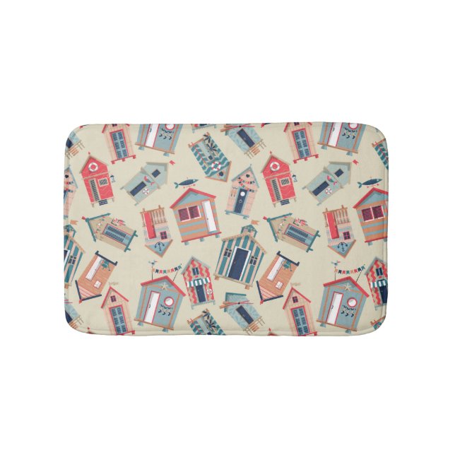 Tapis De Bain Motif Beach Hut (Devant)