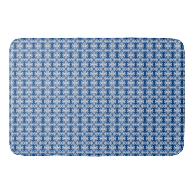 Tapis De Bain motif bleu (Devant)