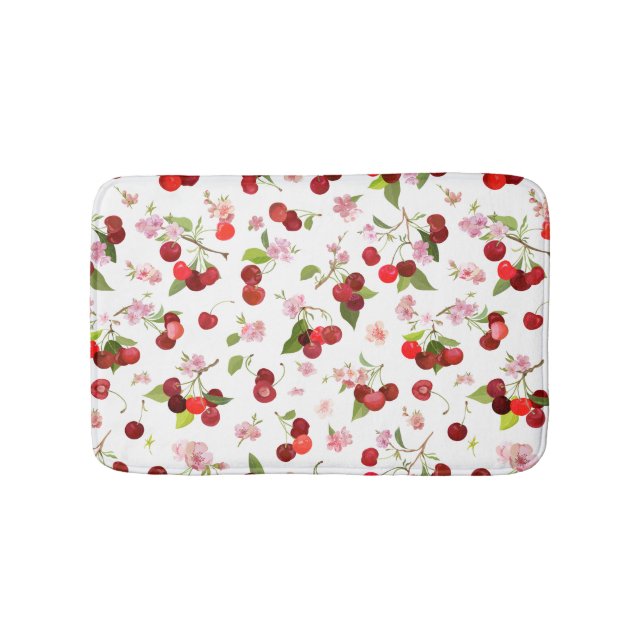 Tapis De Bain Motif Cerise 1 (Devant)