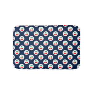 Tapis De Bain Motif Cerise – Cadeau & Décoration Rétro aux Fruit