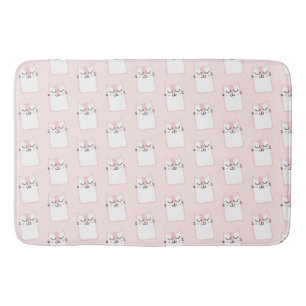 Tapis De Bain Motif chat chaton mignon dormant