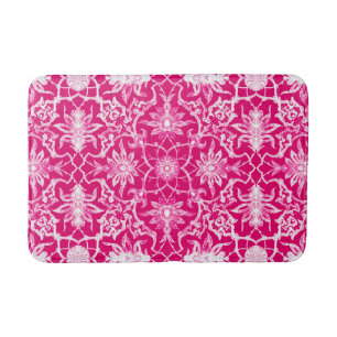 Tapis De Bain Motif chinois Art nouveau - Fuschia rose