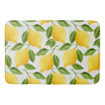 Motif citrons aquarelle