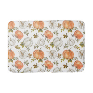 Tapis De Bain Motif Citrouille d'aquarelle d'automne