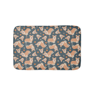 Tapis De Bain Motif Cute Corgi