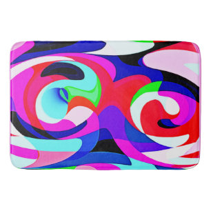 Tapis De Bain Motif d'abstractions colorées