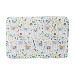 Tapis De Bain Motif d'alpaga de griffonnage