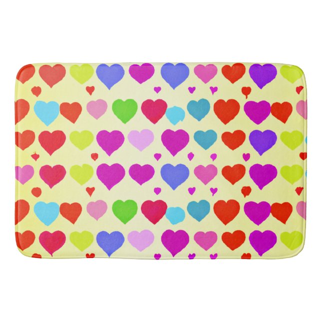 Tapis De Bain Motif d'amour éblouissant (Devant)