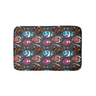 Tapis De Bain Motif d'animaux aquatiques vie sous-marine océan