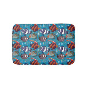 Tapis De Bain Motif d'animaux aquatiques vie sous-marine océan