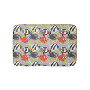 Tapis De Bain Motif d'animaux aquatiques vie sous-marine océan