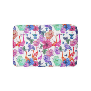 Tapis De Bain Motif d'aquarelle tropicale
