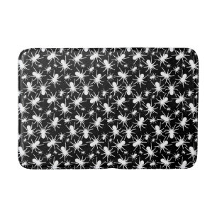 Tapis De Bain Motif d'araignée de Tarantula noire et blanche