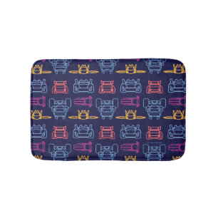 Tapis De Bain Motif d'arrière-plan Batwheel™ Neon