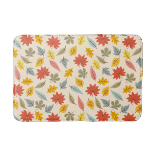 Tapis De Bain Motif d'automne feuille colorée