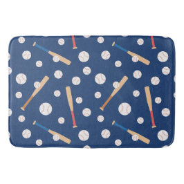 Tapis De Bain Motif de baseball et de bats